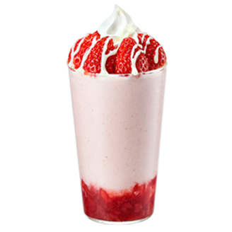 ICED 생딸기 연유 플랫치노