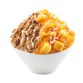 망고 그래놀라 눈꽃빙수 