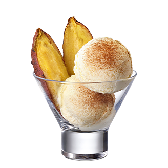 바닐라 아이스크림 군고구마