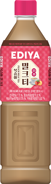 이디야 밀크티 복숭아