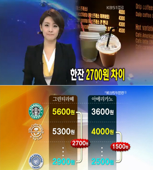 110830 KBS뉴스_이디야 가장 저렴_01.jpg